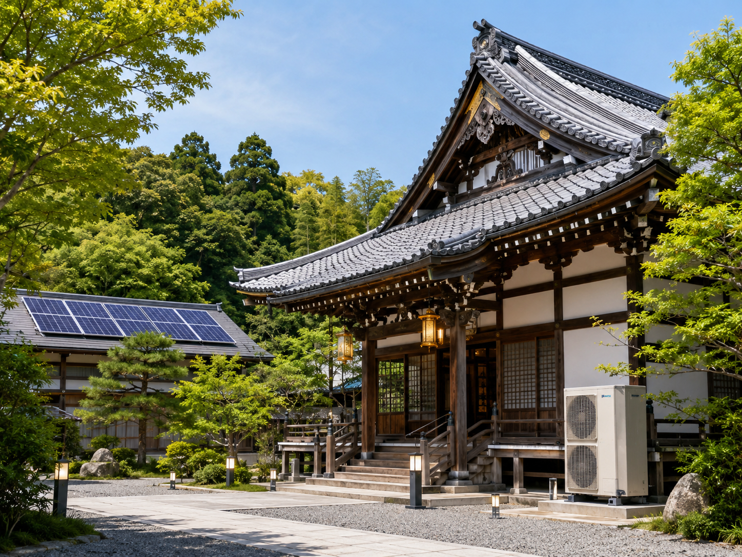 寺院の省エネ事業 イメージ